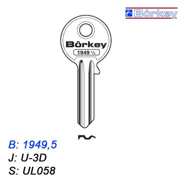 KMB046 - klucz surowy - Borkey 1949,5