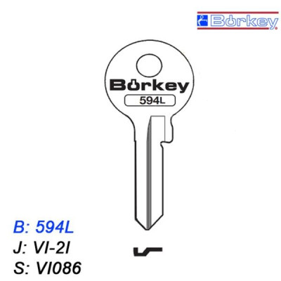 KMB049 - klucz surowy - Borkey 594L