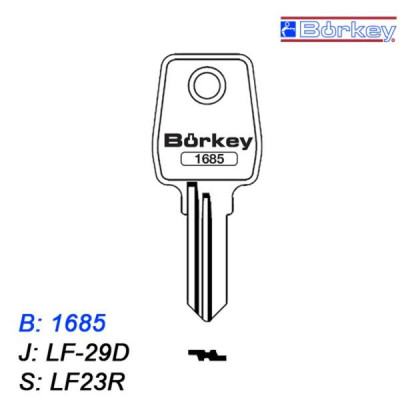 KMB054 - klucz surowy - Borkey 1685