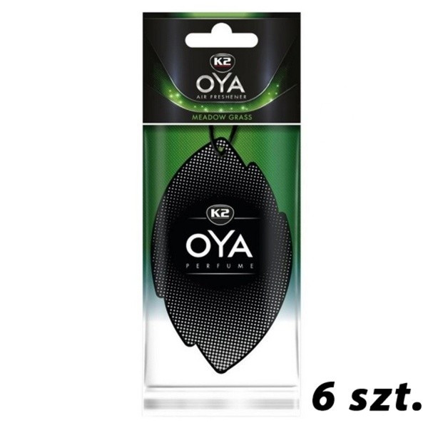 Zapach samochodowy 002 - K2 Oya - Meadow Grass - 6 szt.