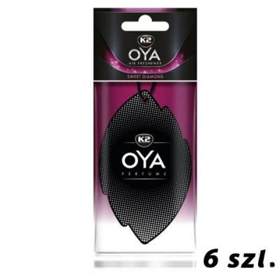 Zapach samochodowy 004 - K2 Oya - Sweet Diamond - 6 szt.