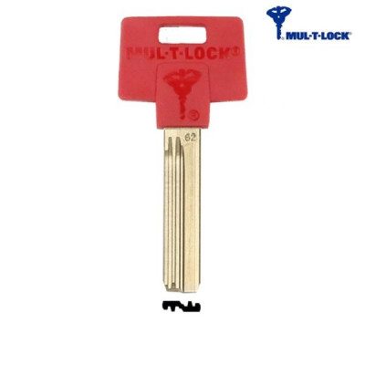 Mul-T-Lock 062 Czerwony - klucz surowy
