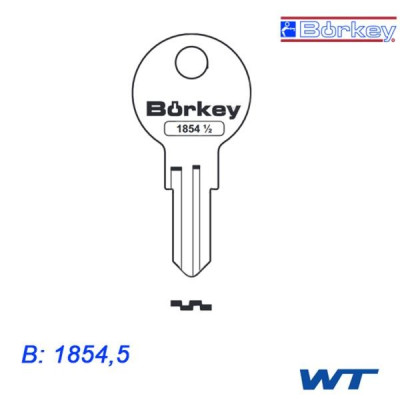KMB065 - klucz surowy - Borkey 1854,5